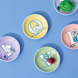 Alphabet mini plate L, Moomin Arabia