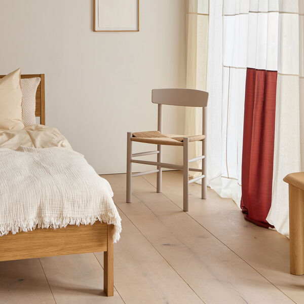 J39 Mogensen stol, pebble grey/natural, Fredericia Furniture