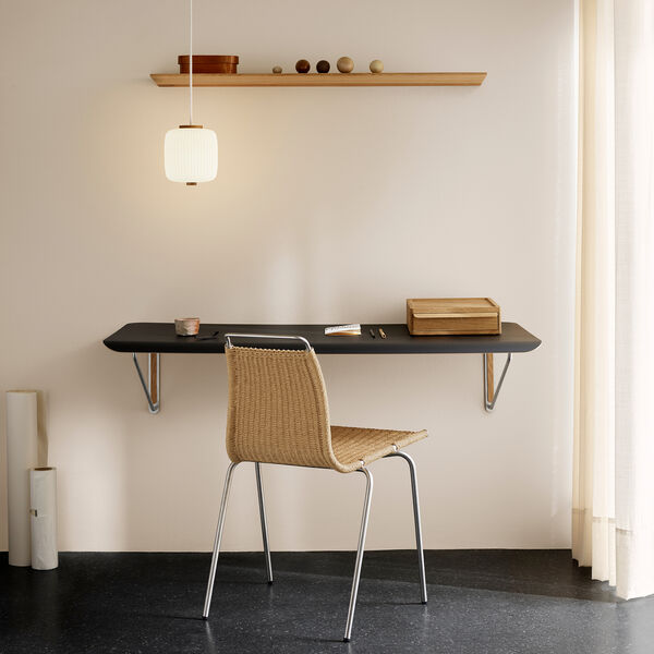 AB019 Wall Desk, svart/oljad ekfaner, Carl Hansen & S&oslash;n