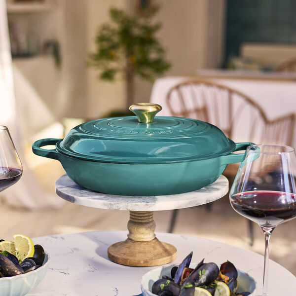 Signature buff&eacute;tgryta 30 cm, bleu riviera, Le Creuset