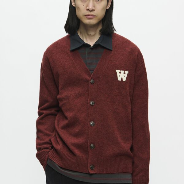 WWTay Cardigan, decadent chocolate melange, Wood Wood