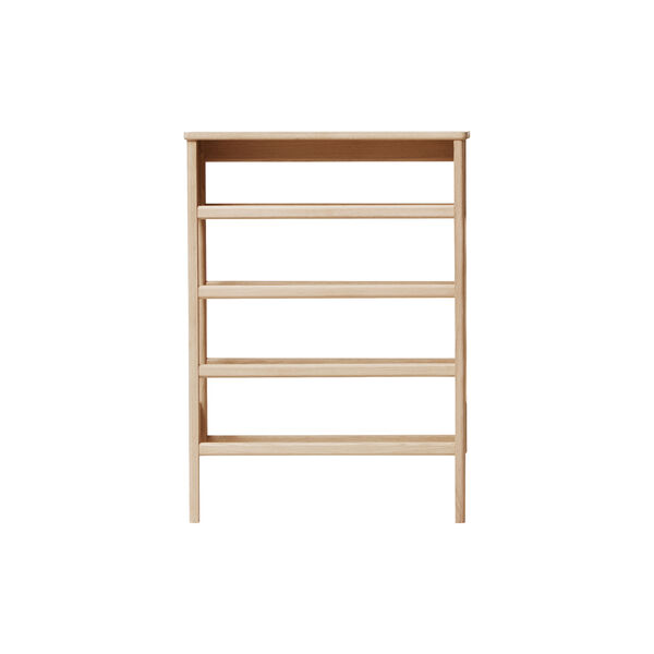 A Line Shoe Rack 72, white oiled oak, Form & Refine