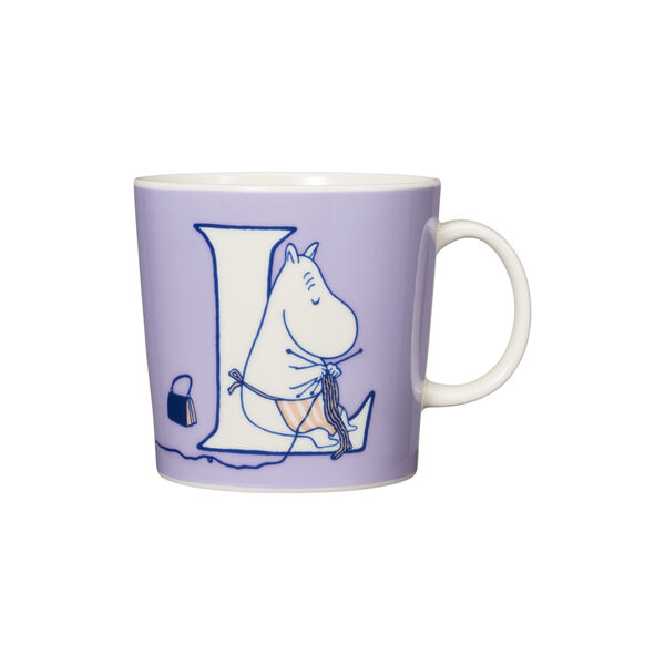 Mumin mugg 40 cl Alfabet L, Moomin Arabia