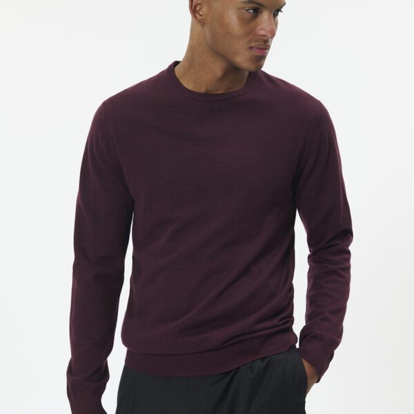 Margrate Knit Pullover, claret melange, Matinique