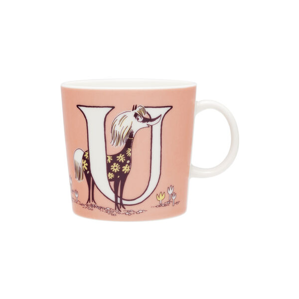 Mumin mugg 40 cl Alfabet U, Moomin Arabia