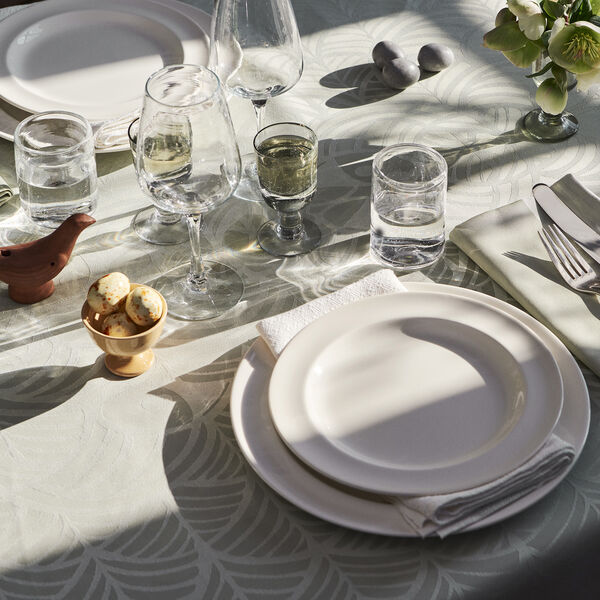P&aring;skdamast bordsduk, ljusgr&ouml;n, Georg Jensen Damask