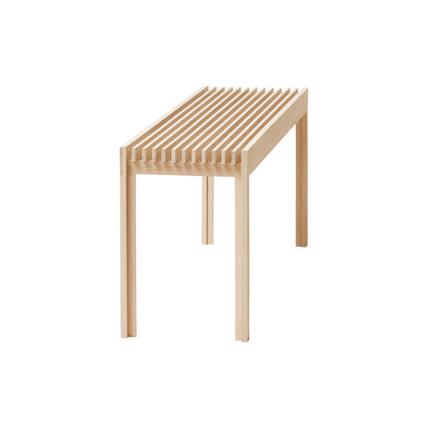 Lightweight Bench, white oiled oak, Form & Refine