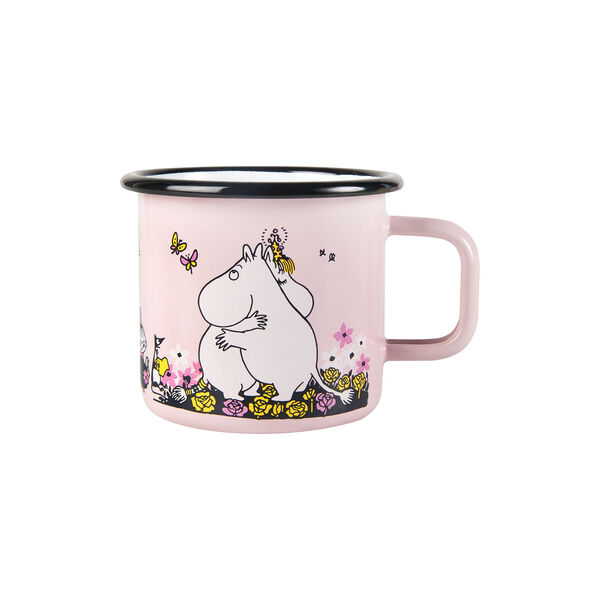 Hug Enamel Mug, pink, Muurla