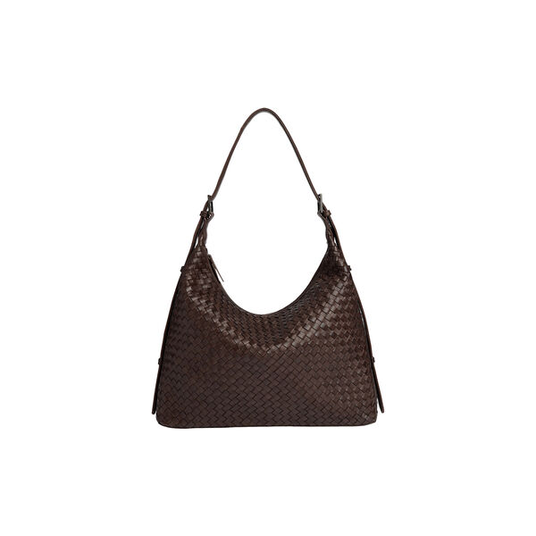 TribecaMBG Bag Weave, dark brown, Markberg