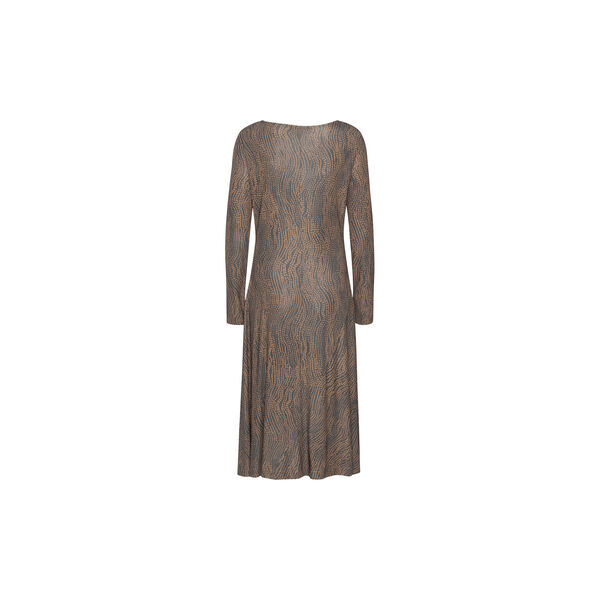 Dress With pleats, beige dotted, Ilse Jacobsen Hornbæk