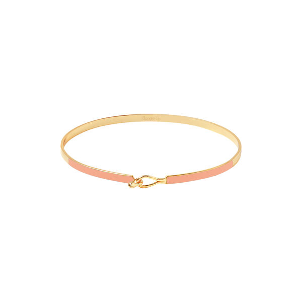 LILY Bracelet, coral orange, bangle up