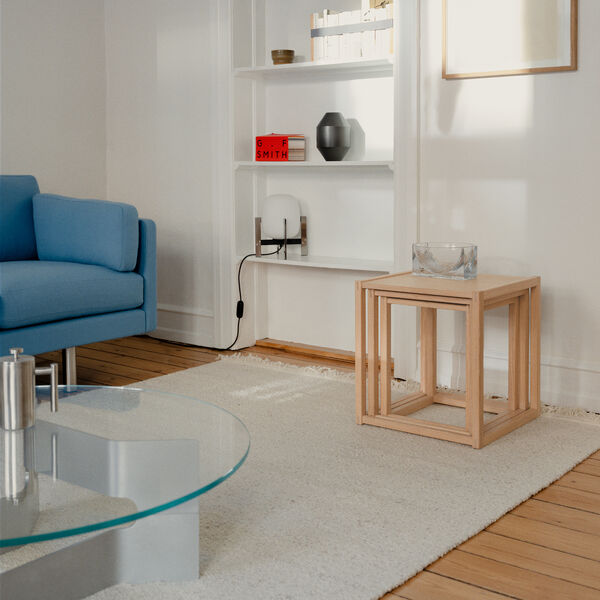 BM375 Nesting Tables, ljus oljad ek, Fredericia Furniture