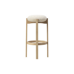 Pioneer Stool, lacquered oak/Zero 0001, Fredericia Furniture