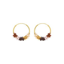 Sanne örhängen, cappuccino, Nuni Copenhagen