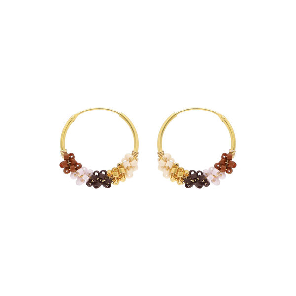 Sanne örhängen, cappuccino, Nuni Copenhagen