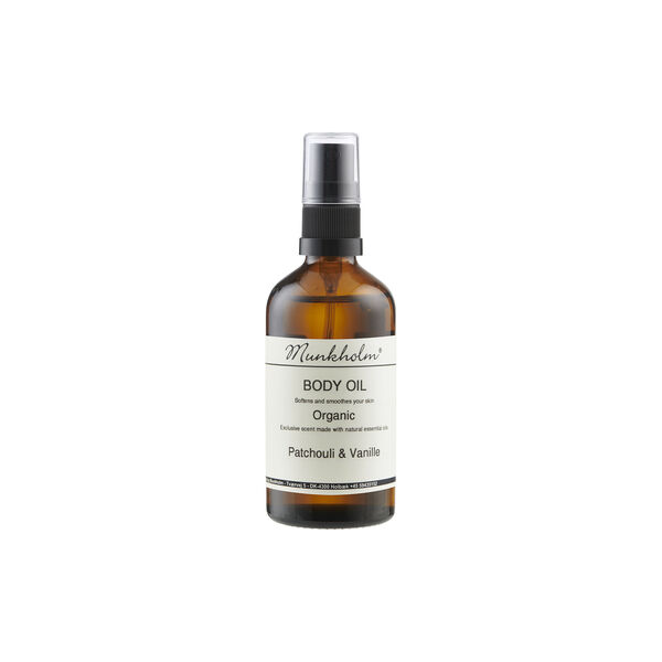 Ekologisk kroppsolja, patchouli & vanilj, Munkholm