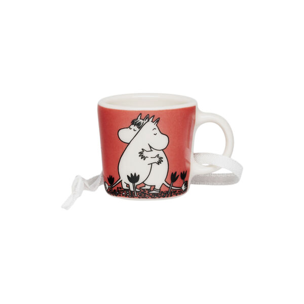 Mummy mini mugg K&auml;rlek, red, Moomin Arabia