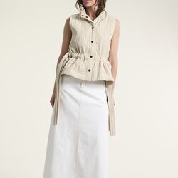 Jinzu l&aring;ng kjol, white, BITTE KAI RAND