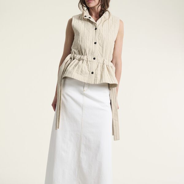 Jinzu l&aring;ng kjol, white, BITTE KAI RAND