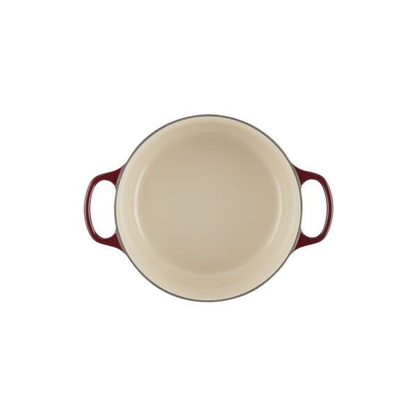 Signature gjutj&auml;rn rund gryta &Oslash; 24 cm, garnet, Le Creuset