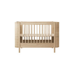 Wood Mini+ Cot Bed incl. Junior Kit 68x122/162 cm, ek, Oliver Furniture