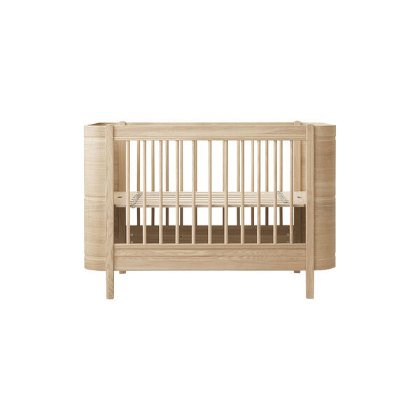 Wood Mini+ Cot Bed incl. Junior Kit 68x122/162 cm, ek, Oliver Furniture