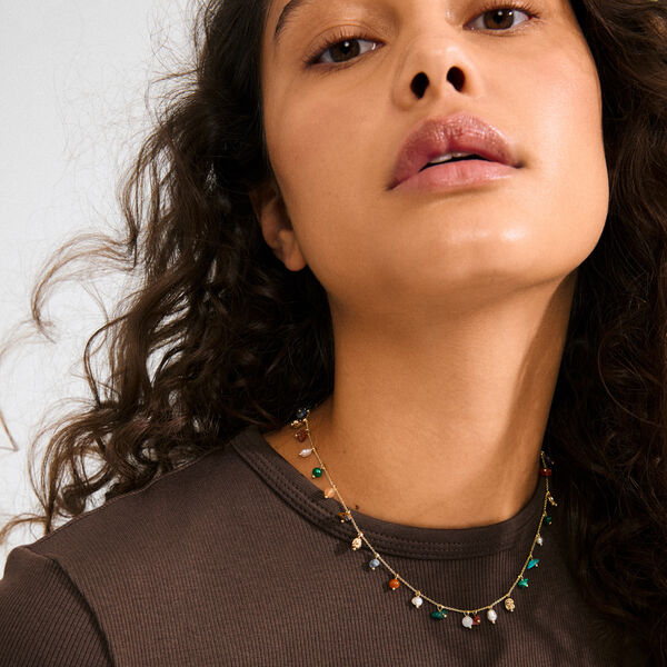 BETWEEN halsband guldpläterad., Pilgrim