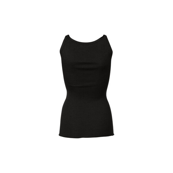Silk Top w/ Elastic Band, black, Rosemunde