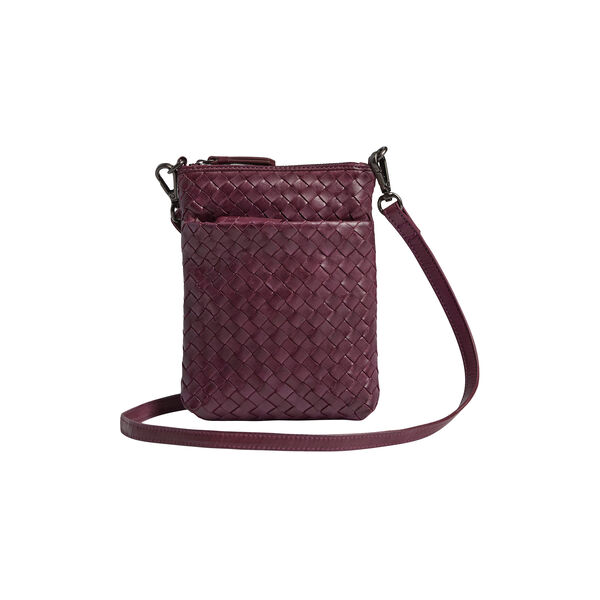MaiaMBG Mini Crossbody Bag Weave, burgundy, Markberg