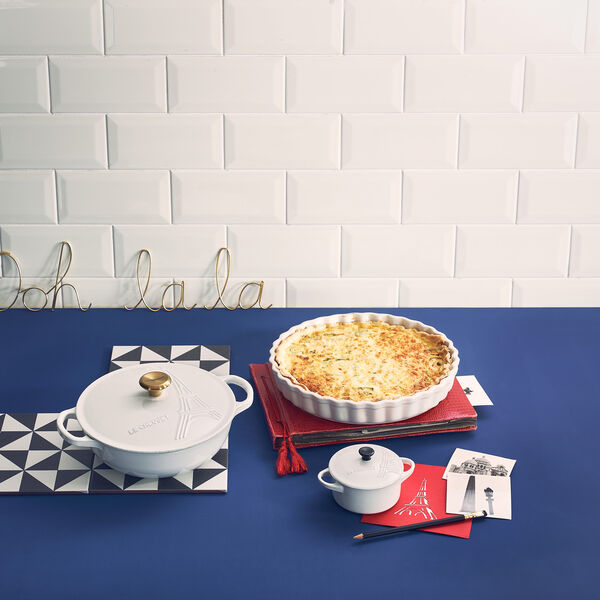 Heritage pajform stengods, vit, Le Creuset