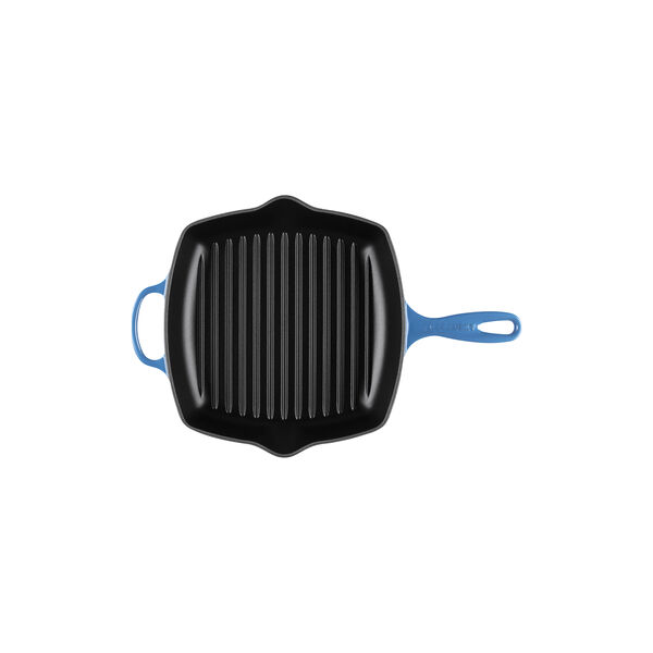 Signature gjutj&auml;rn kvadratisk grillpanna 26 cm, azure, Le Creuset