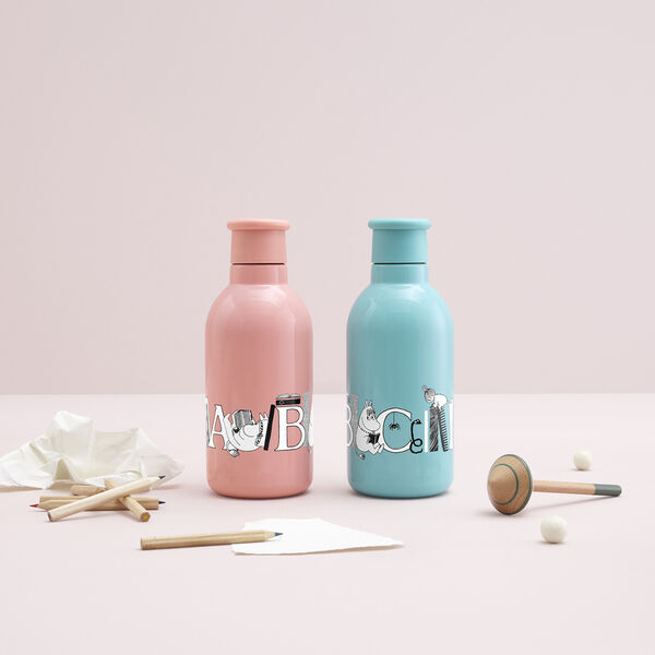 Moomin ABC termosflaska 0,5 L, moomin salmon, RIG-TIG