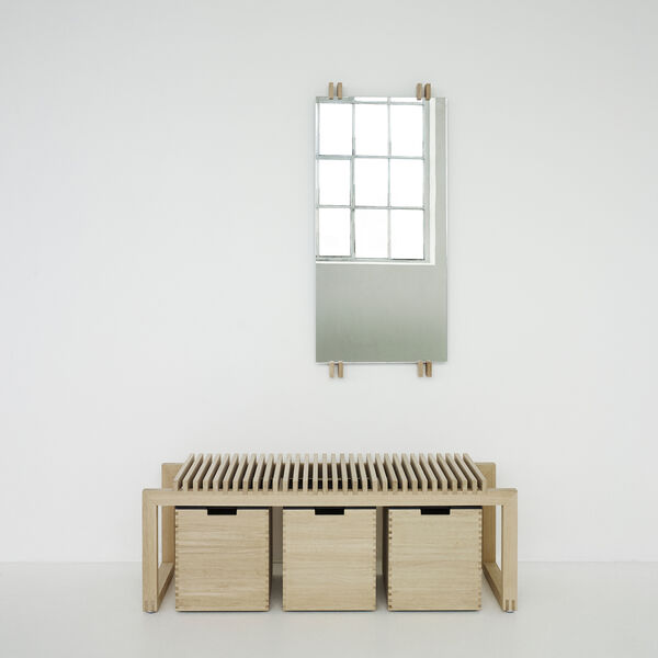 Cutter Mirror, oak, Skagerak by Fritz Hansen