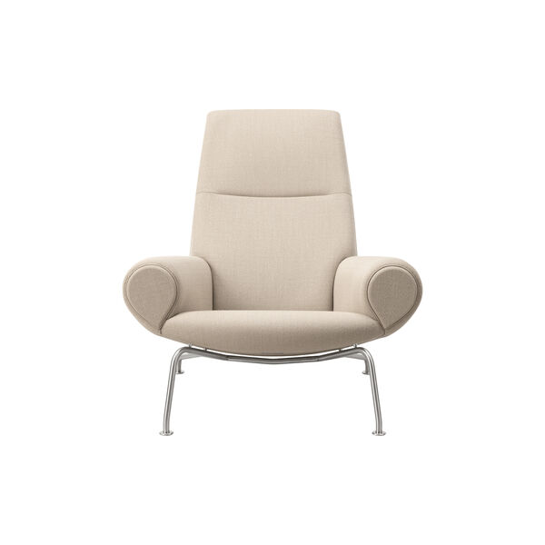 Wegner Queen Chair | Warm Grey | F&aring;t&ouml;lj + Qttoman, Fredericia Furniture