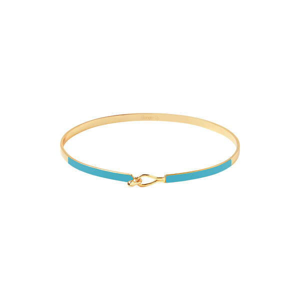 LILY Bracelet, turquoise blue, bangle up