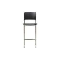 Plan Barstool Fully Upholstered, brushed steel/Omni 301, Fredericia Furniture