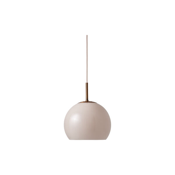 Ball Glass Pendant, sand grey, FRANDSEN