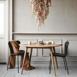 PLAYdinner Round &Oslash;120 Dining Table with Extension, natural oiled oak, Bruunmunch Furniture