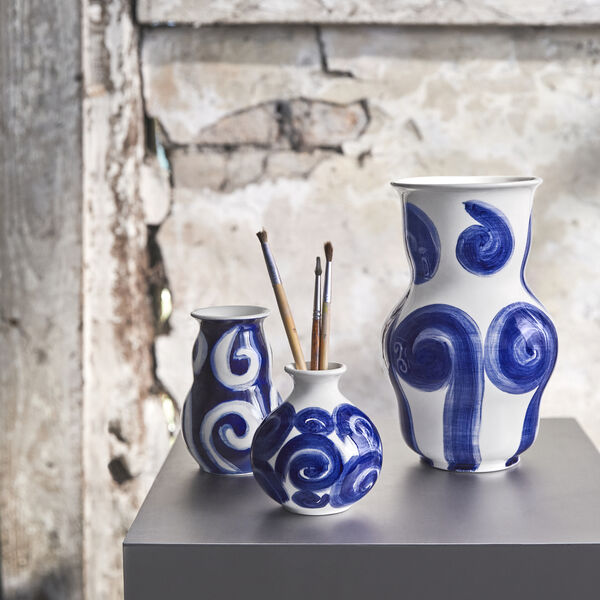 Tulle vas, bl&aring;, K&auml;hler