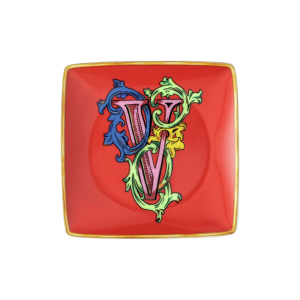 Versace Alphabet Dish V Versace Alphabet Dish V, Rosenthal x Versace