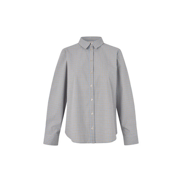 Ulfamd shirt, powder blue check, Modstr&ouml;m