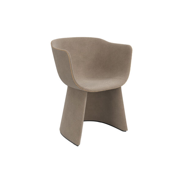 Monolit&trade; CM221 dining chair with leather piping, Fritz Hansen