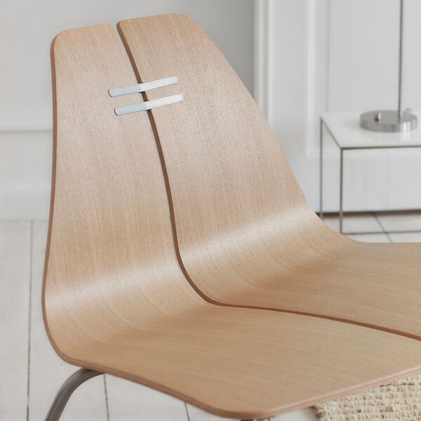 PK23&trade; Lounge Chair, klarlackerad ek/st&aring;l, Fritz Hansen