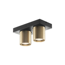 FOCUS 2 Ceiling Spotlight, brass FOCUS 2 Ceiling Spotlight, brass, LIGHT-POINT