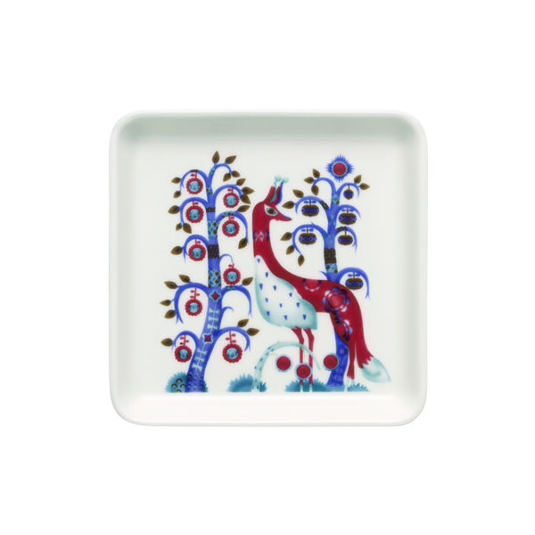 Taika plate square, white, Iittala