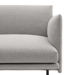 Outline Sofa 3-seater, clay/black, Muuto