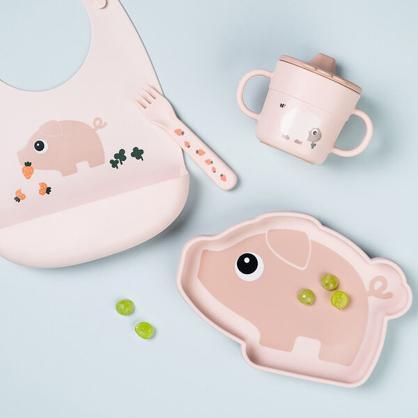 Pigee silikon haklapp, powder, Done by Deer