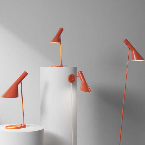AJ vägglampa, electric orange AJ vägglampa, electric orange, Louis Poulsen