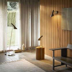 AJ Golvlampa, brass/warm grey, Louis Poulsen