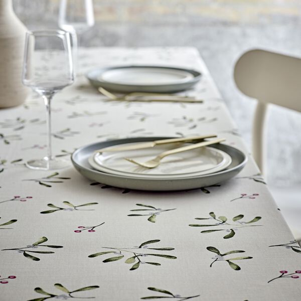 Mistletoe julbordsduk, nature, Södahl